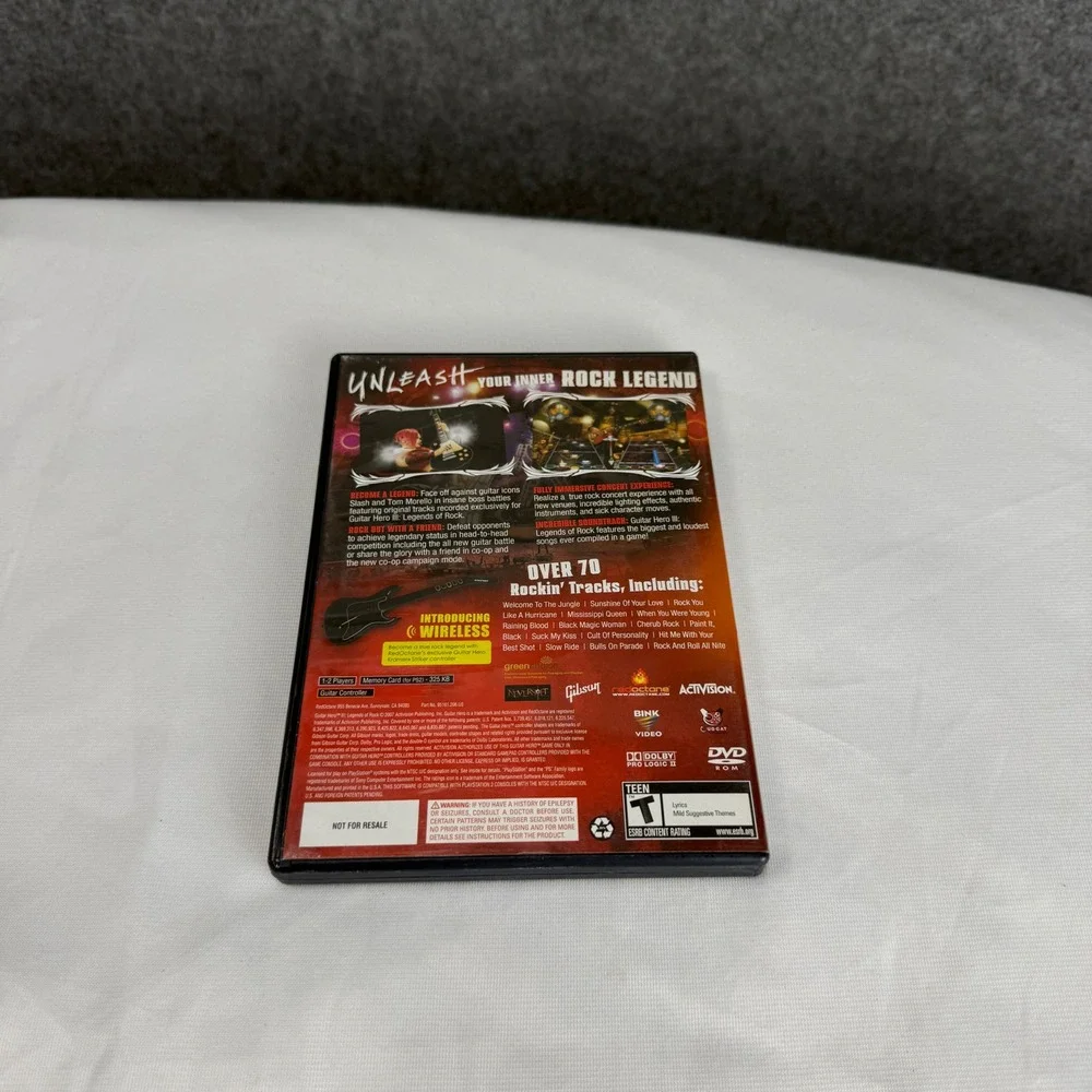 Guitar‎ Hero III Legends of Rock Sony PlayStation 2 PS2 Game with Manual CIB
